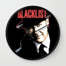 Blacklist Wall Clock | Crime, Graphicdesign, Graphic Design, Pop Art, Jamesspader, Digital, Tvseries, Detective, Action, Fbi 