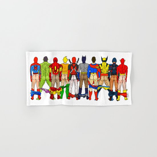 Superhero Butts Hand & Bath Towel