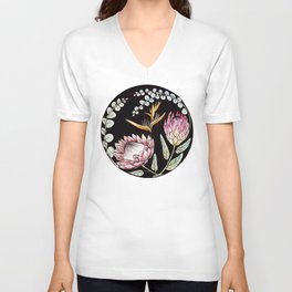 Protea Circle V Neck T Shirt