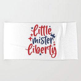 Little Mister Liberty American Independence Day USA Beach Towel