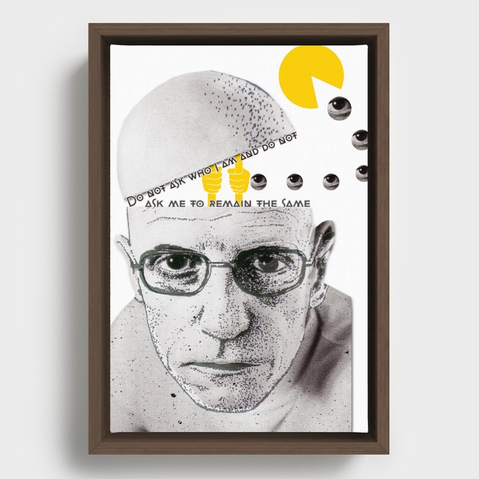 Foucault Framed Canvas