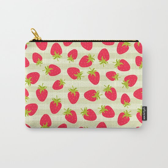 STRAWBERRY PATTERN Carry-All Pouch