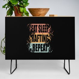 Rafting Saying Funny Credenza