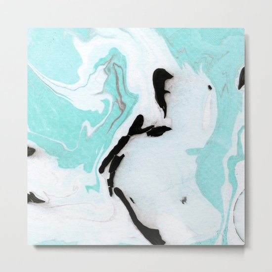 blue marble agathe Metal Print