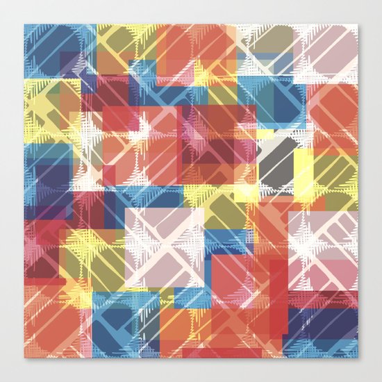 squares n holes... Canvas Print
