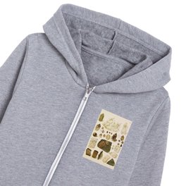 Quartz and Amethyst Kids Zip Hoodie