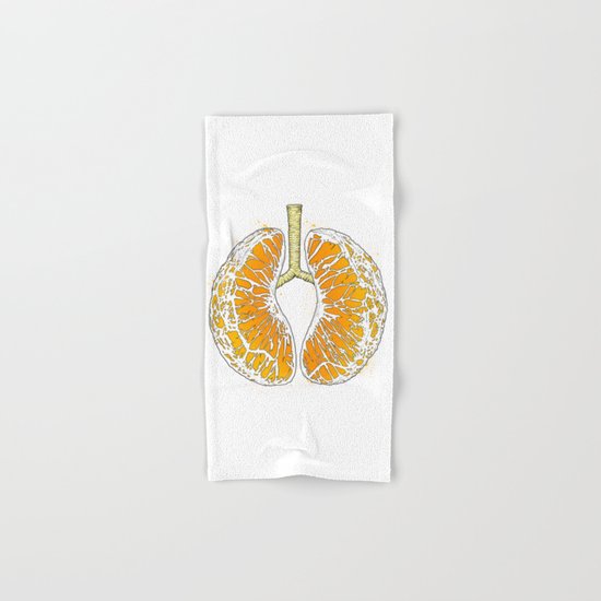 citrus lungs Hand & Bath Towel