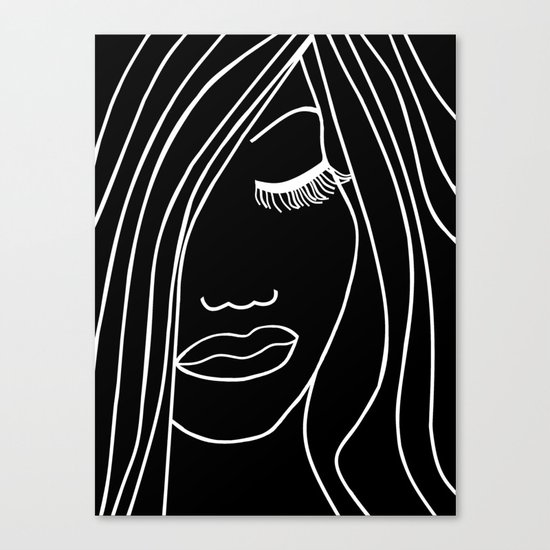 Onyx Portrait Canvas Print