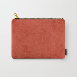Orange suede Carry-All Pouch