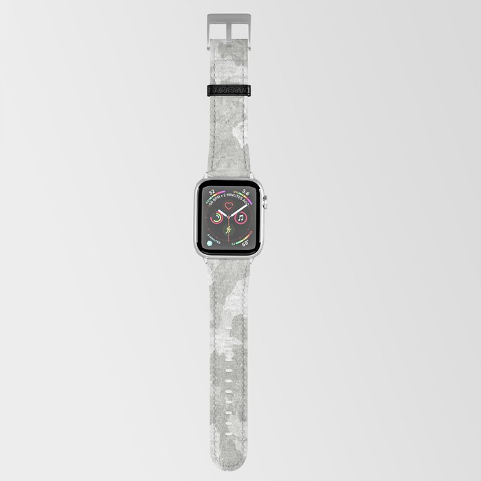 Light Gray Abstract Apple Watch Band
