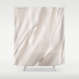 Beige Silk Texture Shower Curtain