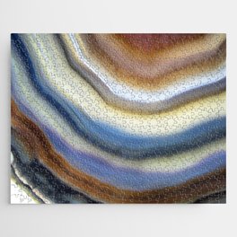 Colorful layered agate 2075 Jigsaw Puzzle