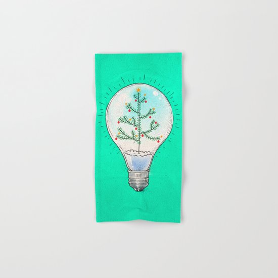 Christmas lamp Hand & Bath Towel