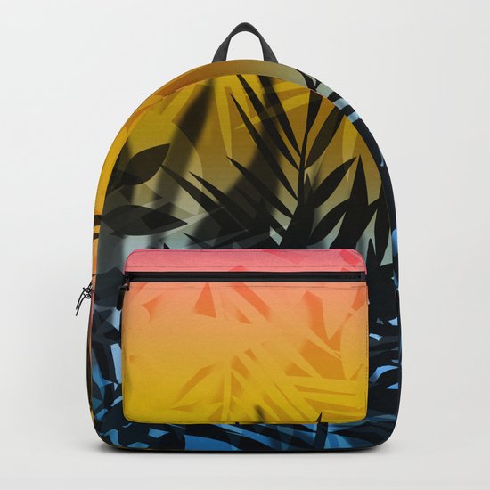 Hot summer . Heat . Backpack