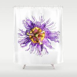 Passiflora incarnata Shower Curtain