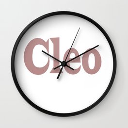 CLEO - popular unisex name Wall Clock