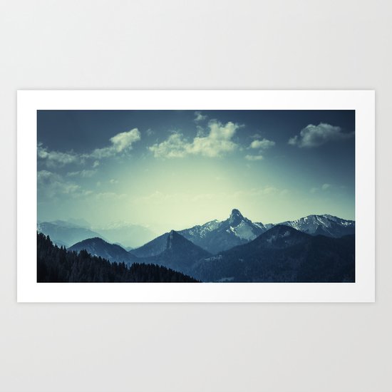 Mountains Art Print