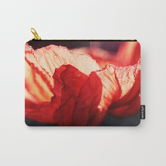 Passion - Expressionistic red poppy macro photo Carry-All Pouch