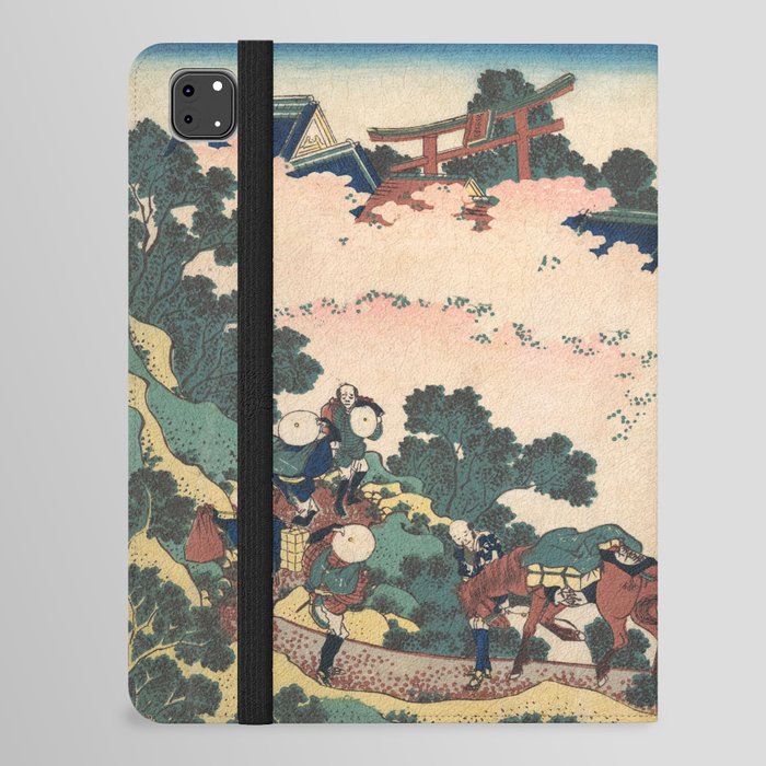 Cherry Blossoms at Yoshino - Katsushika Hokusai  iPad Folio Case