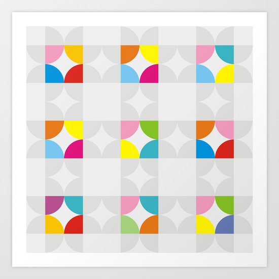 Pattern GMTRC-P1 Art Print