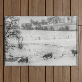 Winter in the Country Outdoor Rug
