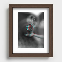 3d Sphere collage Recessed Framed Print