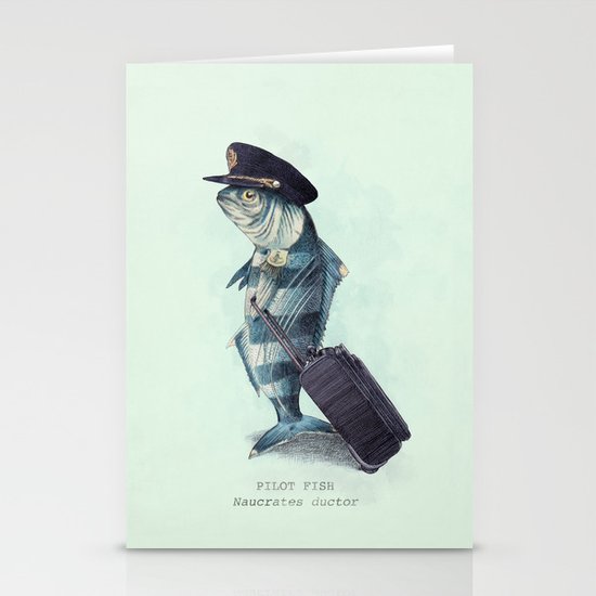 The Pilot (colour option) Stationery Cards