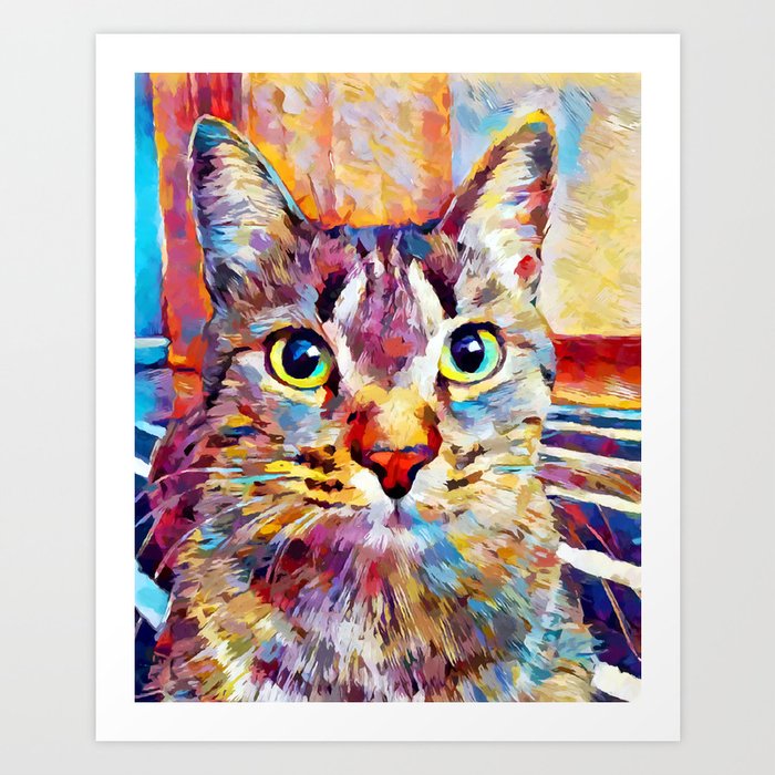 Cat 13 Art Print