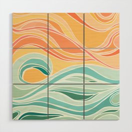 Sea and Sky Abstract Landscape Wood Wall Art