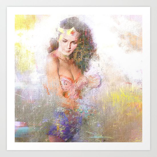 La chica maravillosa Art Print