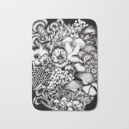Midnight Mushrooms Bath Mat