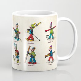 Homo scivolantis Coffee Mug | Illustration, Ski, Comix, Digital, Mountain, Snow, Skiing, Drawing 