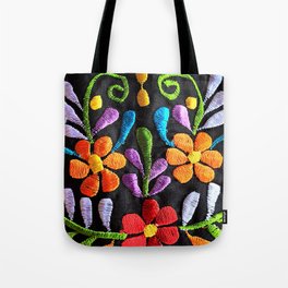Mexican Flowers Tote Bag