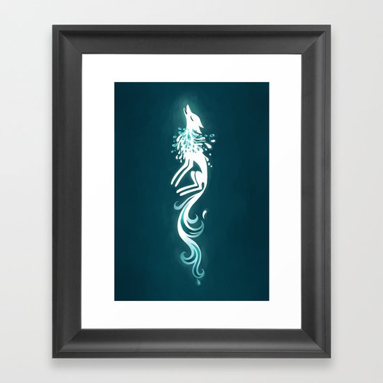 Light Fox Framed Art Print
