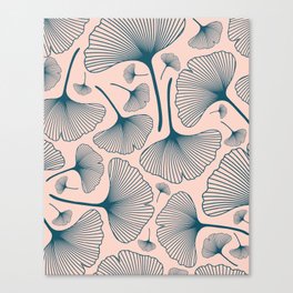 Ginkgo Plant Dreamy Pattern Poster Canvas Print