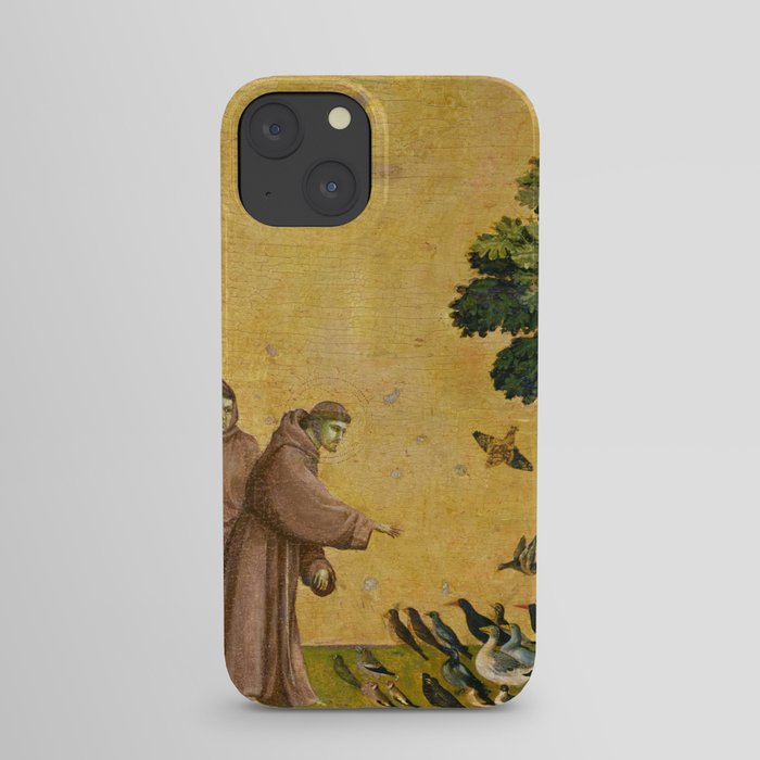 Saint Francis of Assisi Preaching to the Birds by Giotto iPhone Case