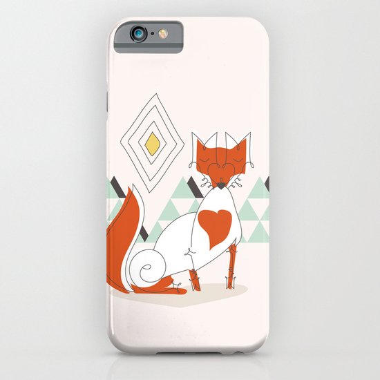 Fox in the mountain iPhone & iPod Case