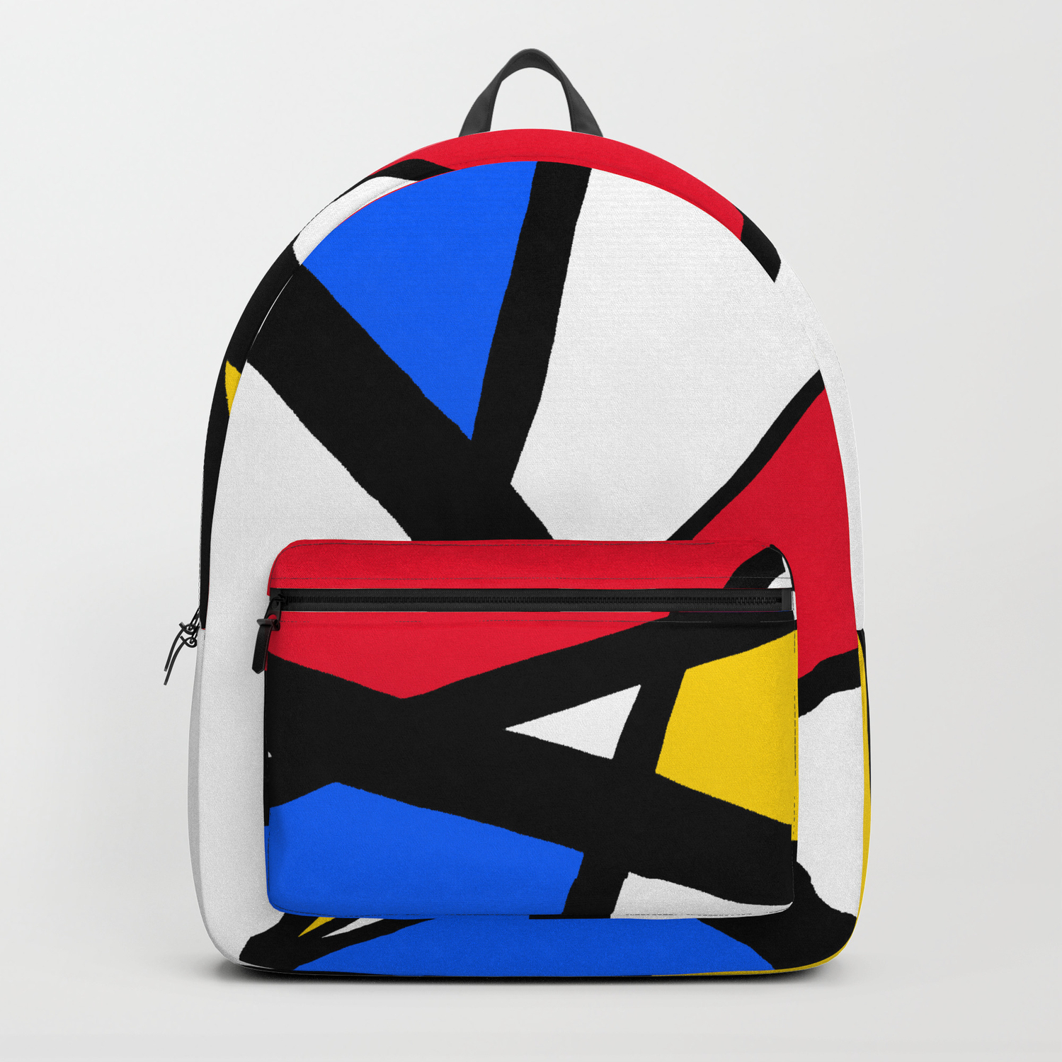 Red and Black Abstract by Ayamaries on Backpack Standard 