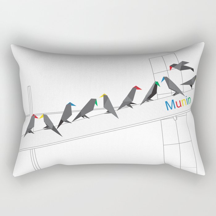 MUNIN - WHITE Rectangular Pillow