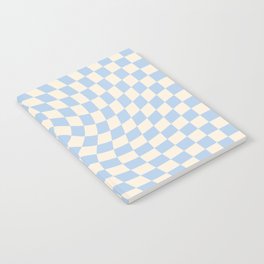 Check II - Baby Blue Twist — Checkerboard Print Notebook
