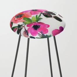 the pink flowers N.o 7 Counter Stool
