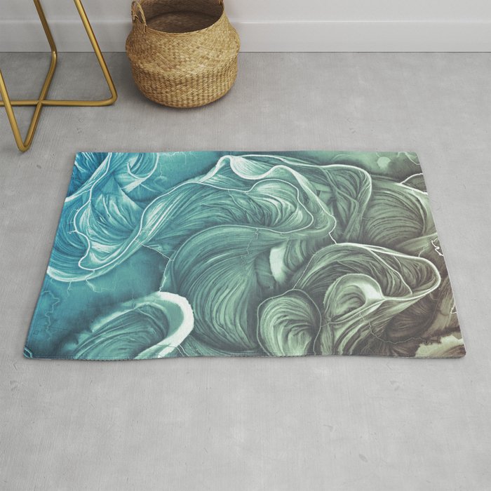 Mississippi River Meander Scars Fade Rug by GeoCoe Society6
