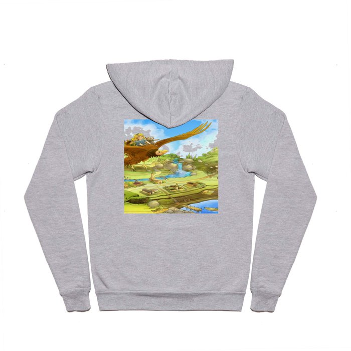 Flying On Polly Over an Enchanted Land Hoody