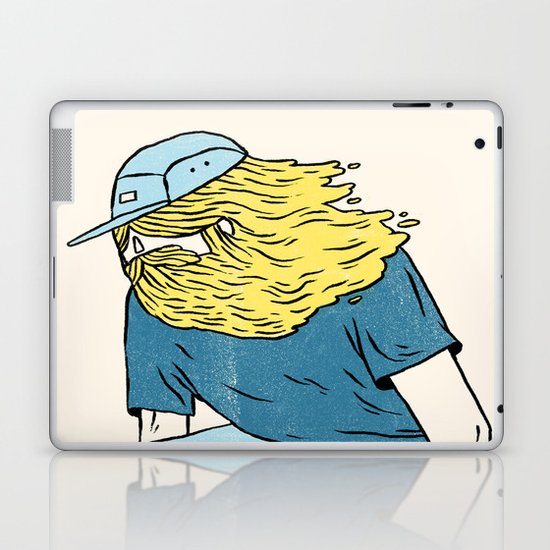 Skate Beard Laptop & iPad Skin