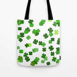 Shamrocks Falling - Pattern for Saint Patricks Day Tote Bag