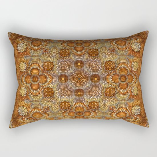 Golden Texture Rectangular Pillow