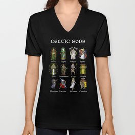 Pagan Celtic Mythology Gods V Neck T Shirt