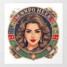 women Hispanic heritage Art Print