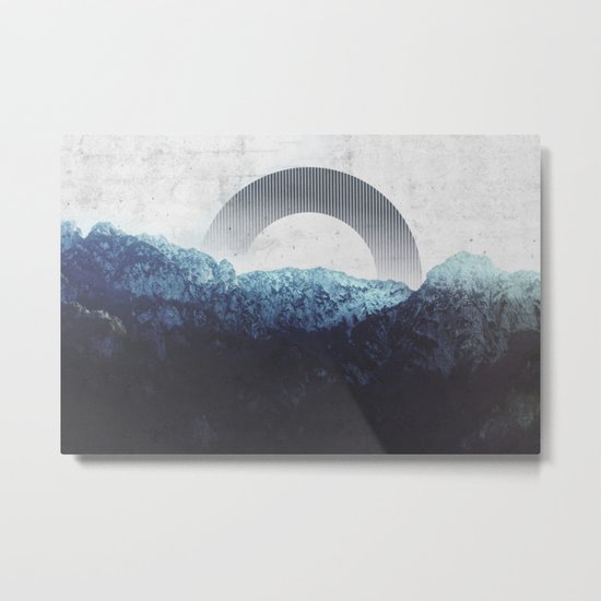 Through the Mountains Metal Print