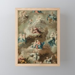 Allegorical Religious Scene with the Virgin Mary  Framed Mini Art Print